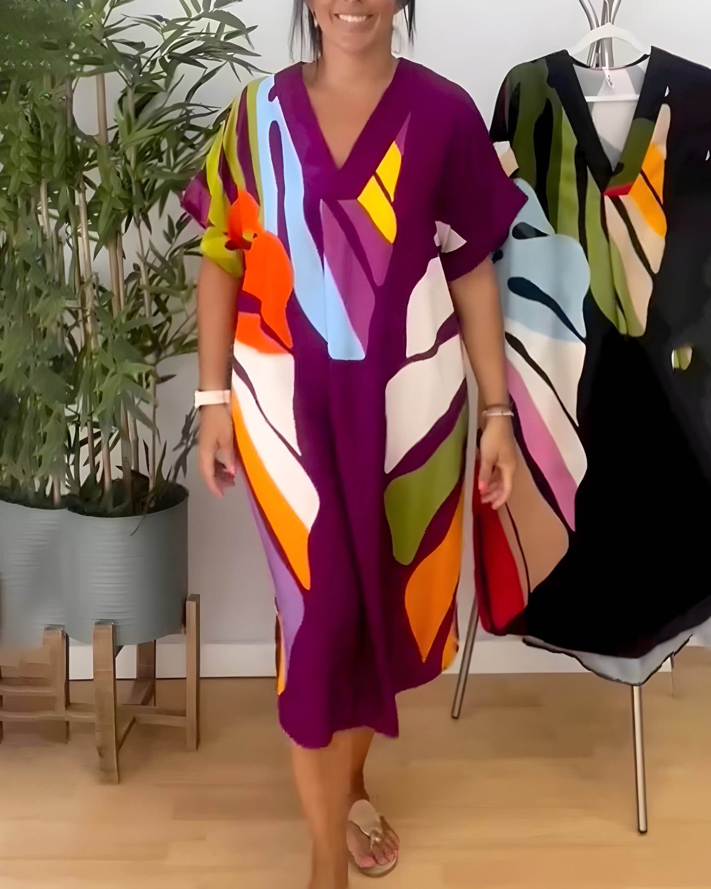 Rosaline™ - Colored casual dress