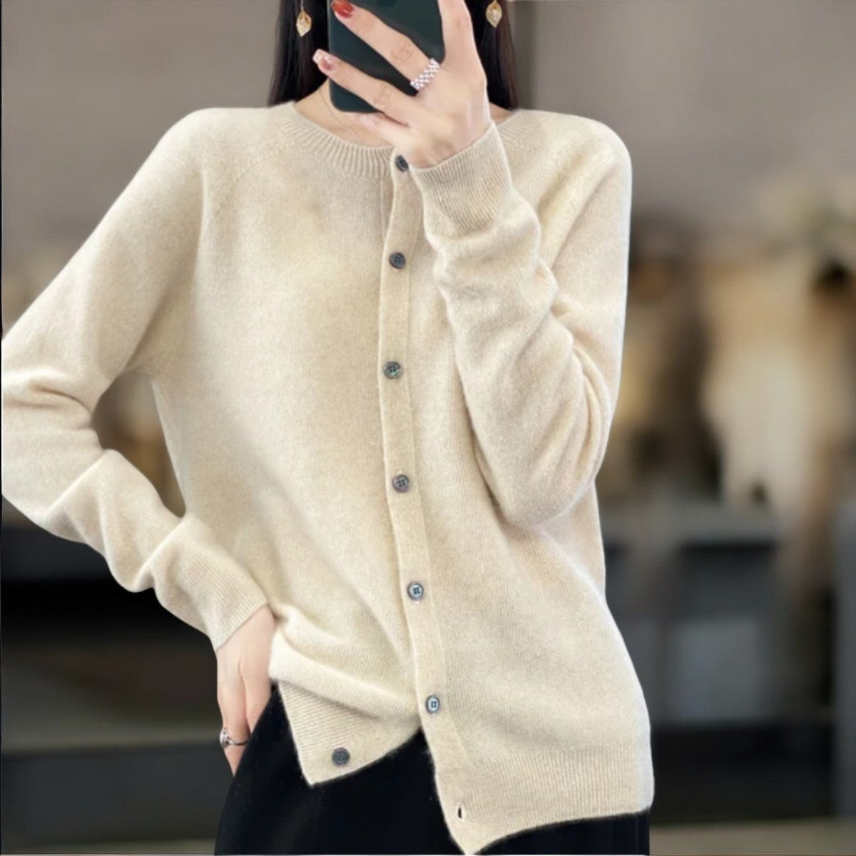 Anna | Merino Wool Cardigan