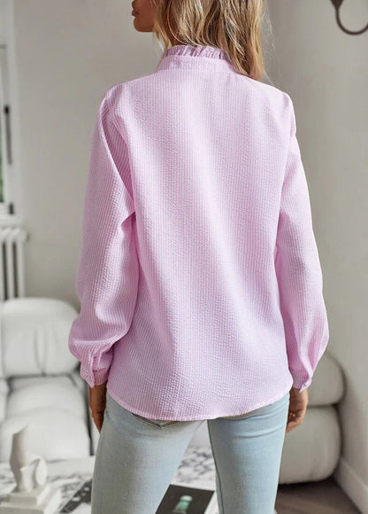 Aurora | Ruffled Button-Up Blouse